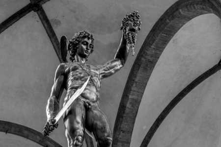 PERSEUS BEHEADED MEDUSA, CELLINI, FLORENCE